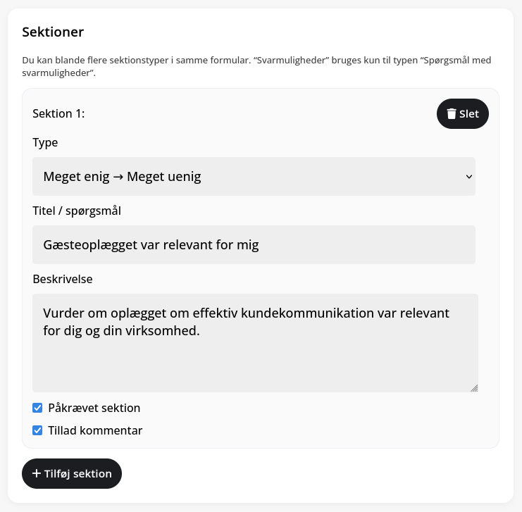 Flere valgmuligheder Flere valgmuligheder