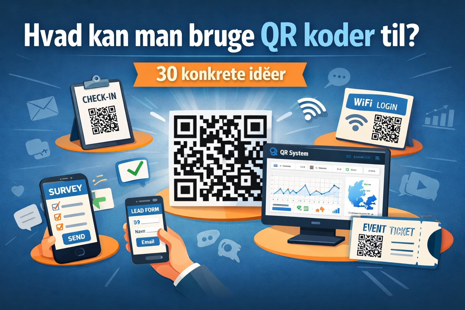 Hvad kan man bruge QR koder til? (30 konkrete idéer)